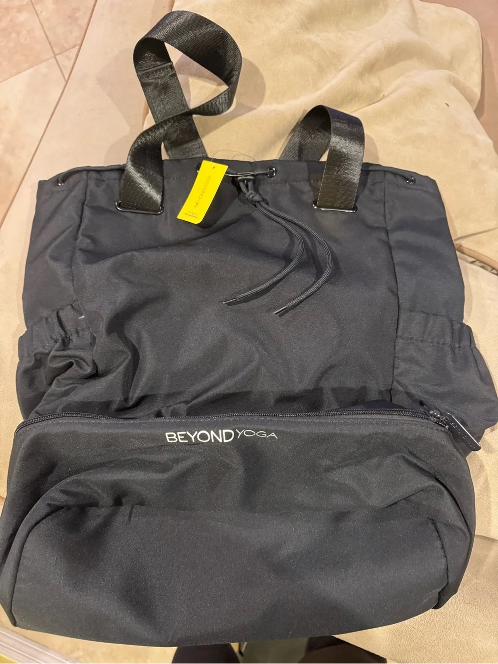 Beyond Yoga Black Everyday Convertible Gym Bag with Tag